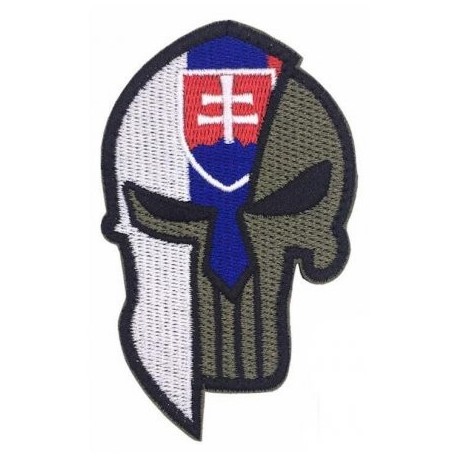 Nášivka SVK Punisher, so slovenským znakom - olivová
